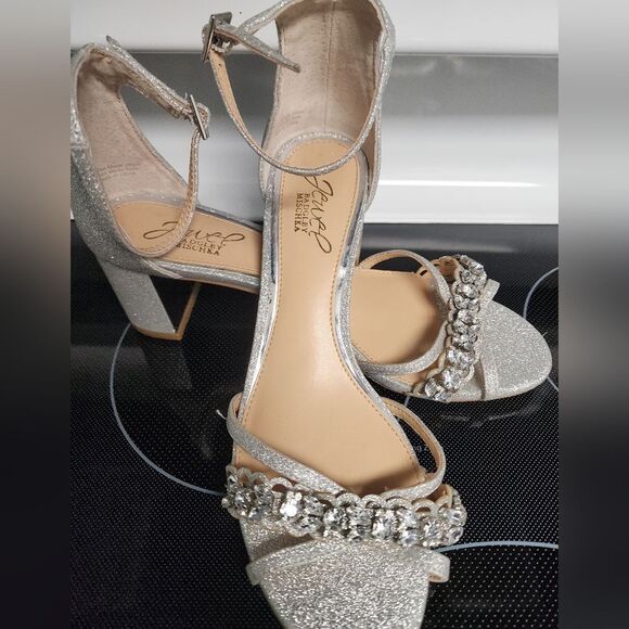 Jewel Badgley Mishka Giona Embellished Evening Shoe Size 7.5 New - Picture 8 of 12